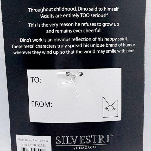 Fun Whimsical Dalmation Christmas Pin in the Flat & Happy Series - Picture 2 of 9